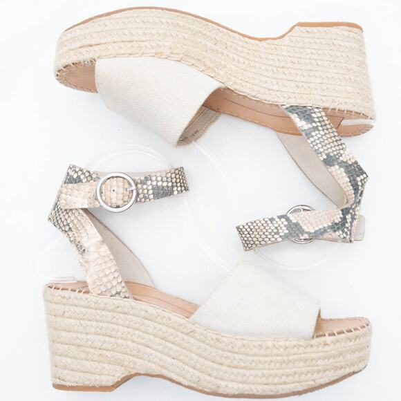 Dolce Vita Lesly Wedge Espadrille Platform Sandals Size 8.5 - Picture 7 of 12